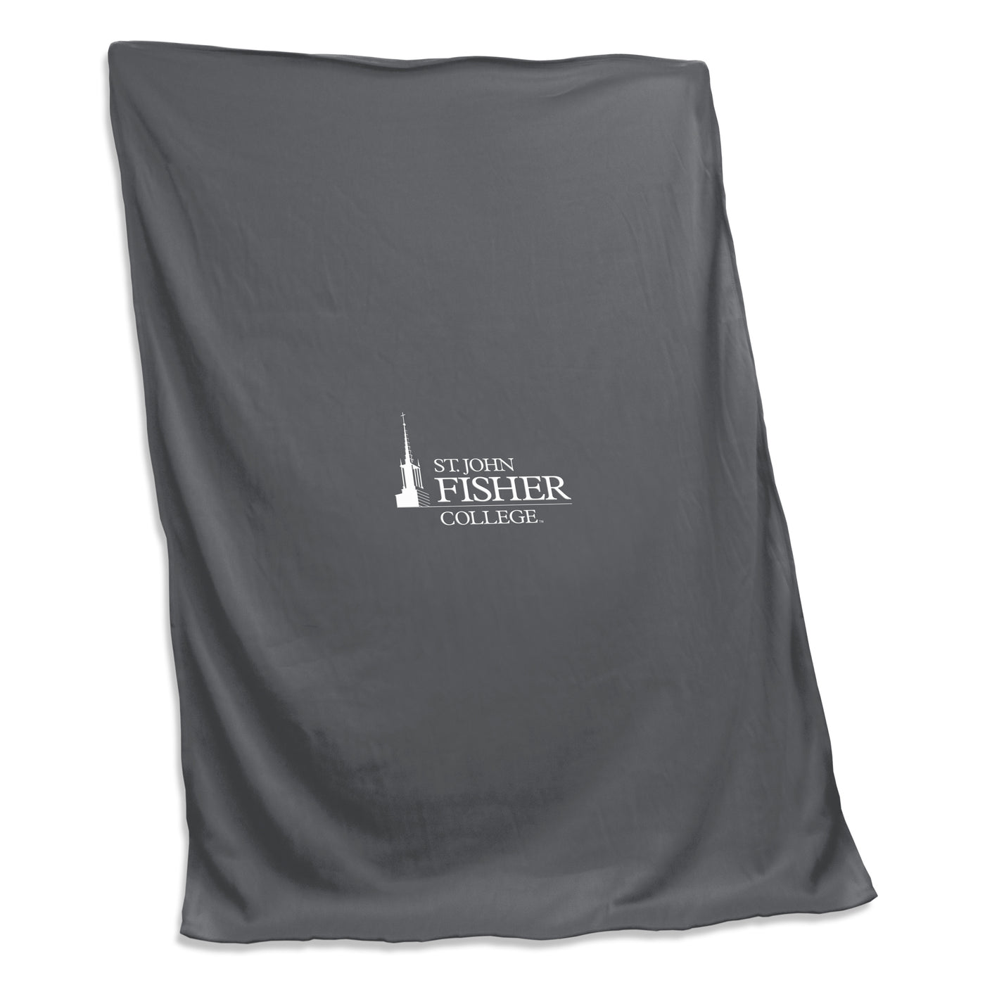 St John Fisher Charcoal Sweatshirt Blanket (Screened)