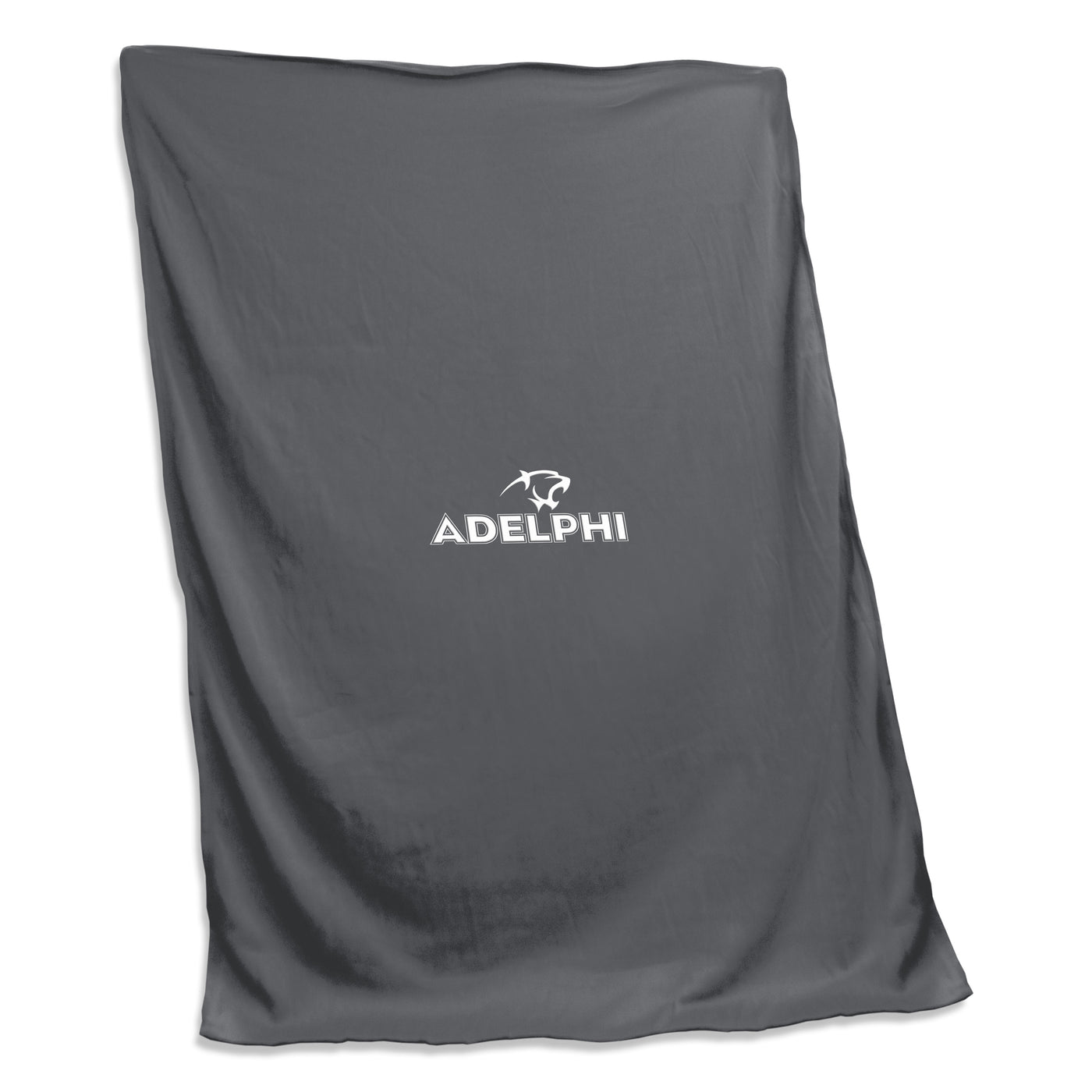 Adelphi U Charcoal Sweatshirt Blanket (Screened)