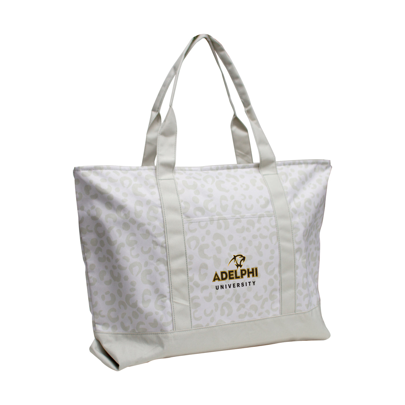 Adelphi University Leopard Pattern Tote