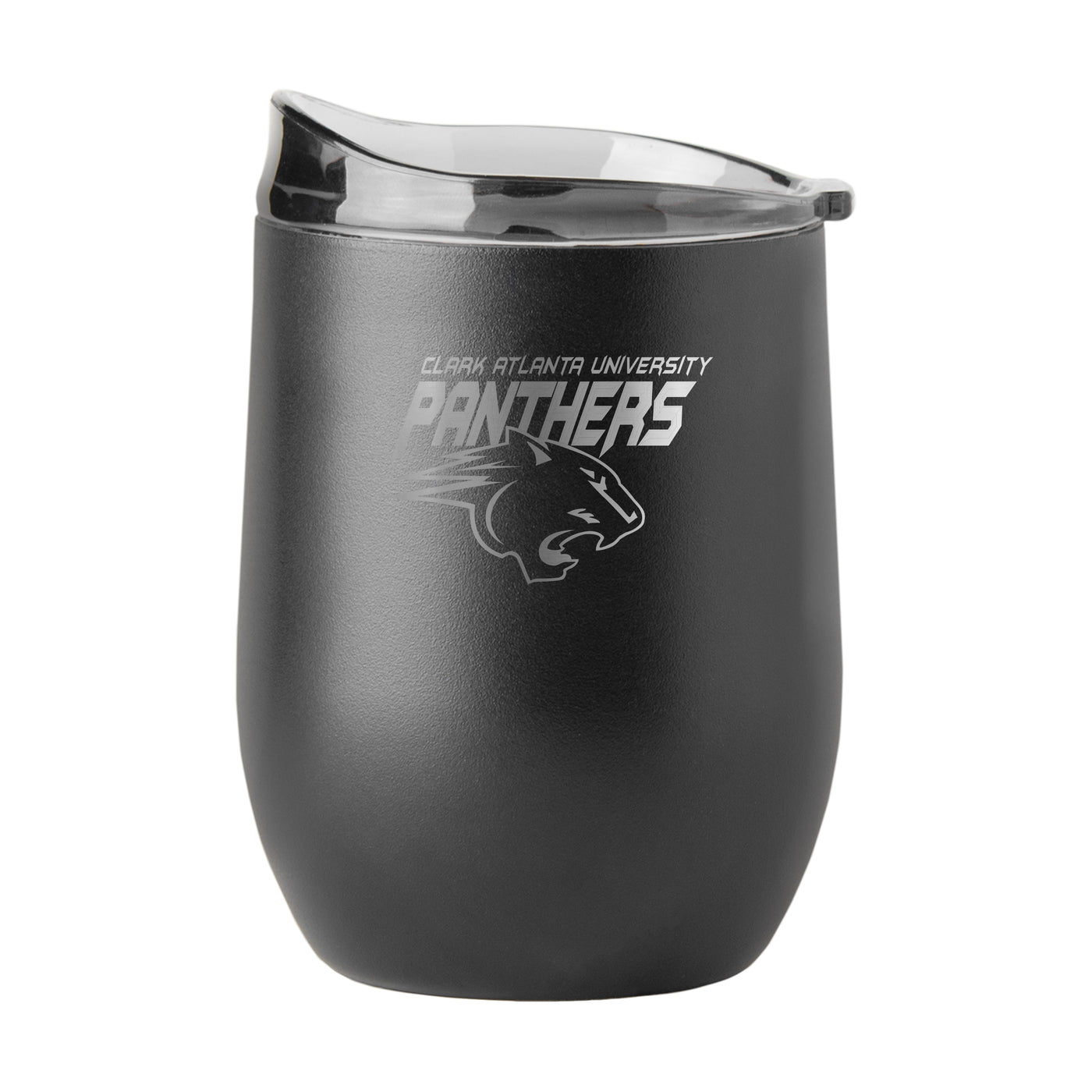 Clark Atlanta University GunMetal 16oz Black Powder Curved Beverage