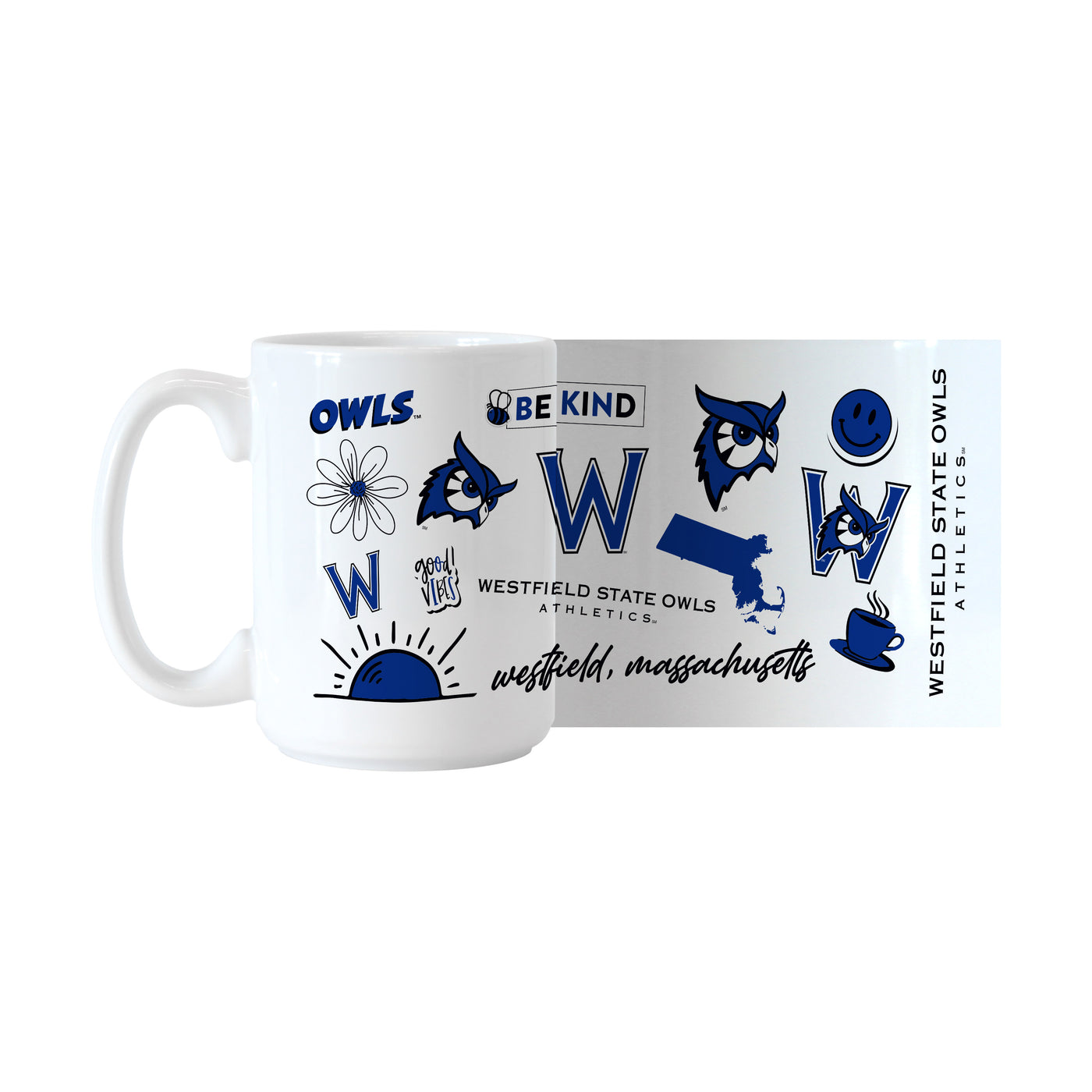 Westfield State University 15oz Native Sublimated Mug