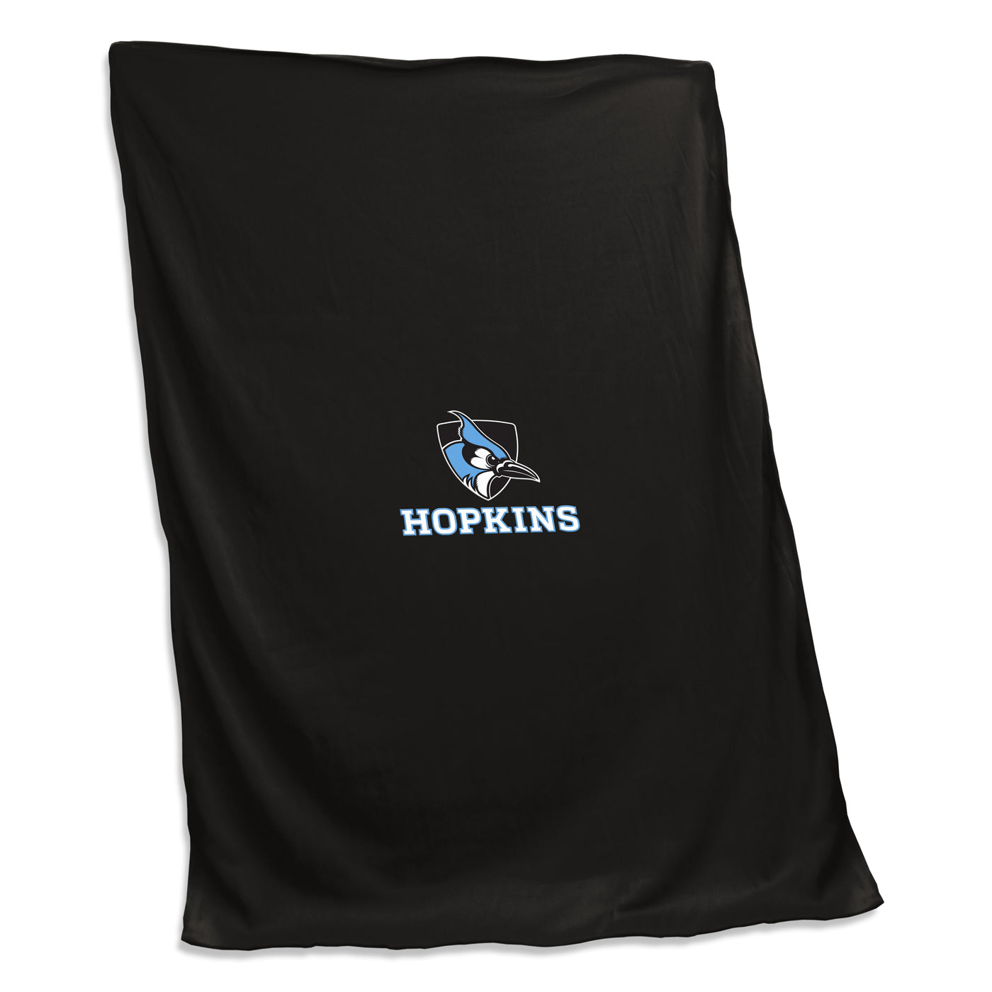Johns Hopkins Black Screened Sweatshirt Blanket