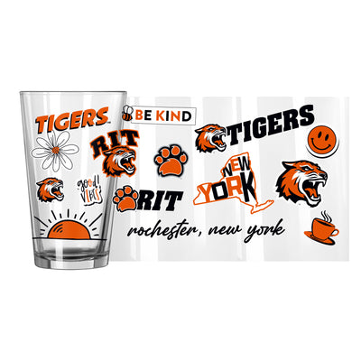 Rochester Inst Tech 16oz Native Pint Glass