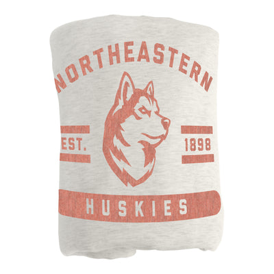 Northeastern Sublimated Sweatshirt Blanket