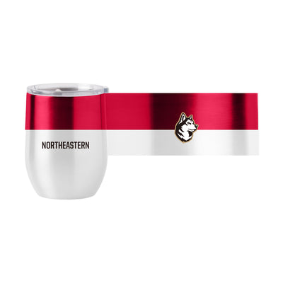 Northeastern U 16oz Colorblock Stainless Curved Beverage