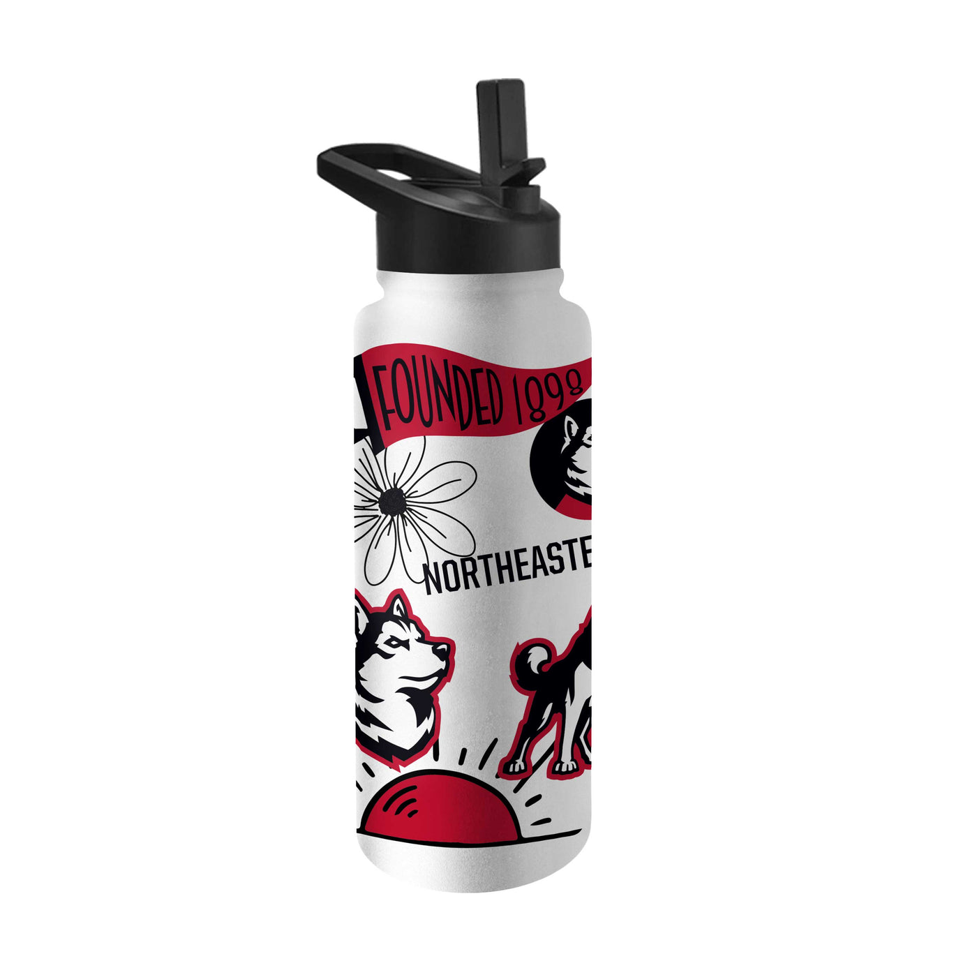 Northeastern 34oz Native Quencher Bottle