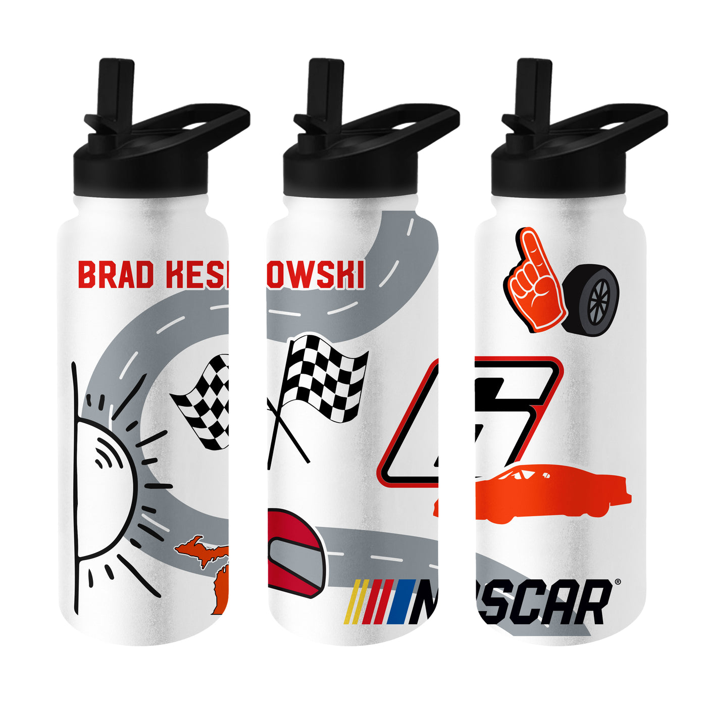 Brad Keselowski 34oz Native Quencher Bottle - Logo Brands