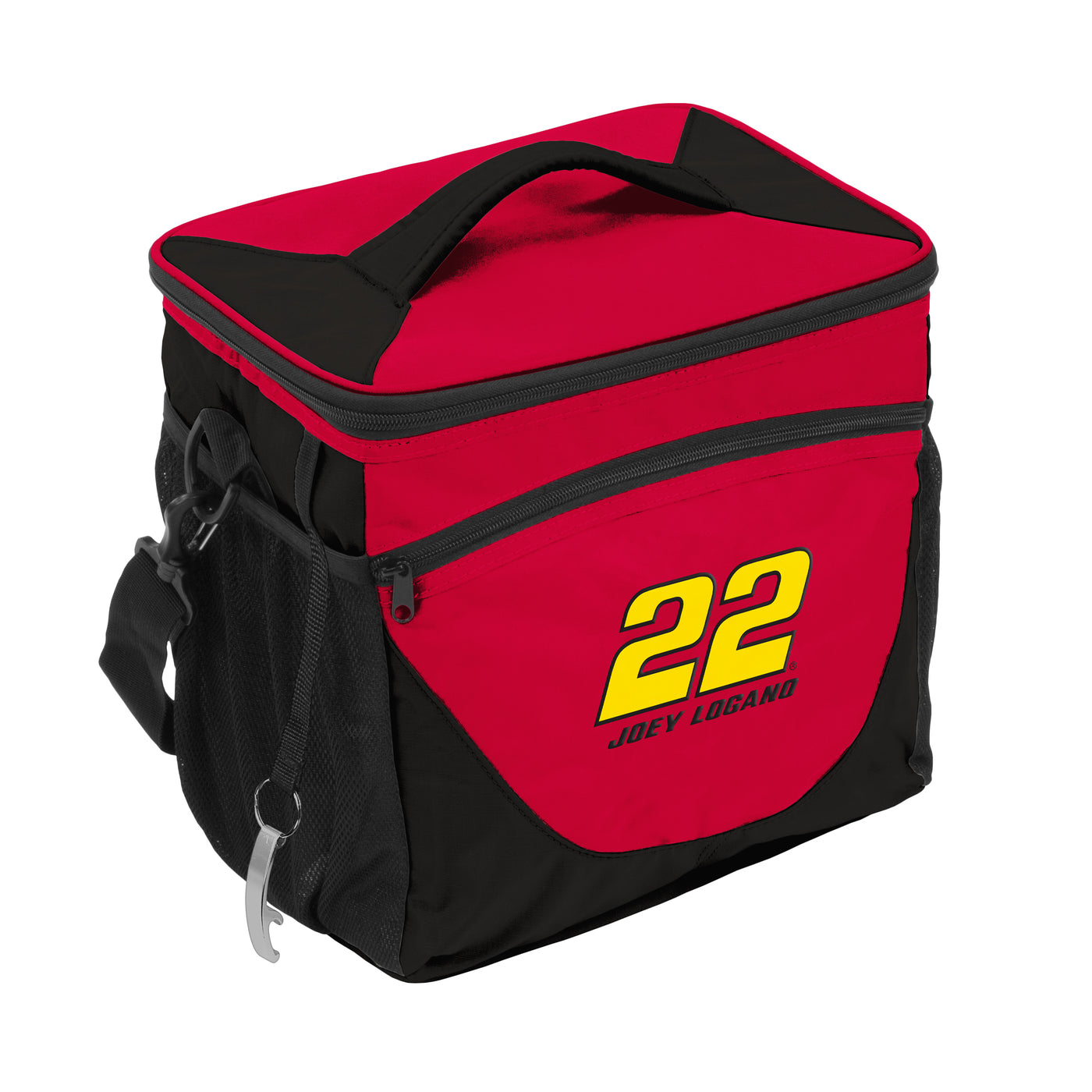 Joey Logano Red 24 can cooler f/ Primary Logo