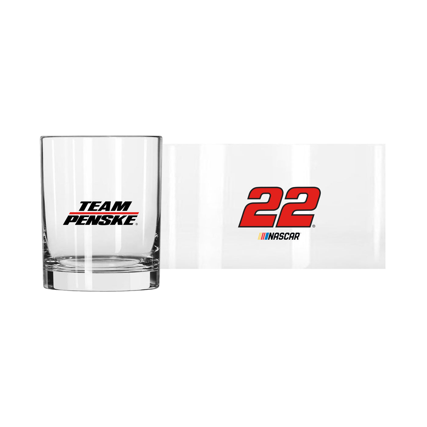 Joey Logano 14oz Logo Rocks Glass