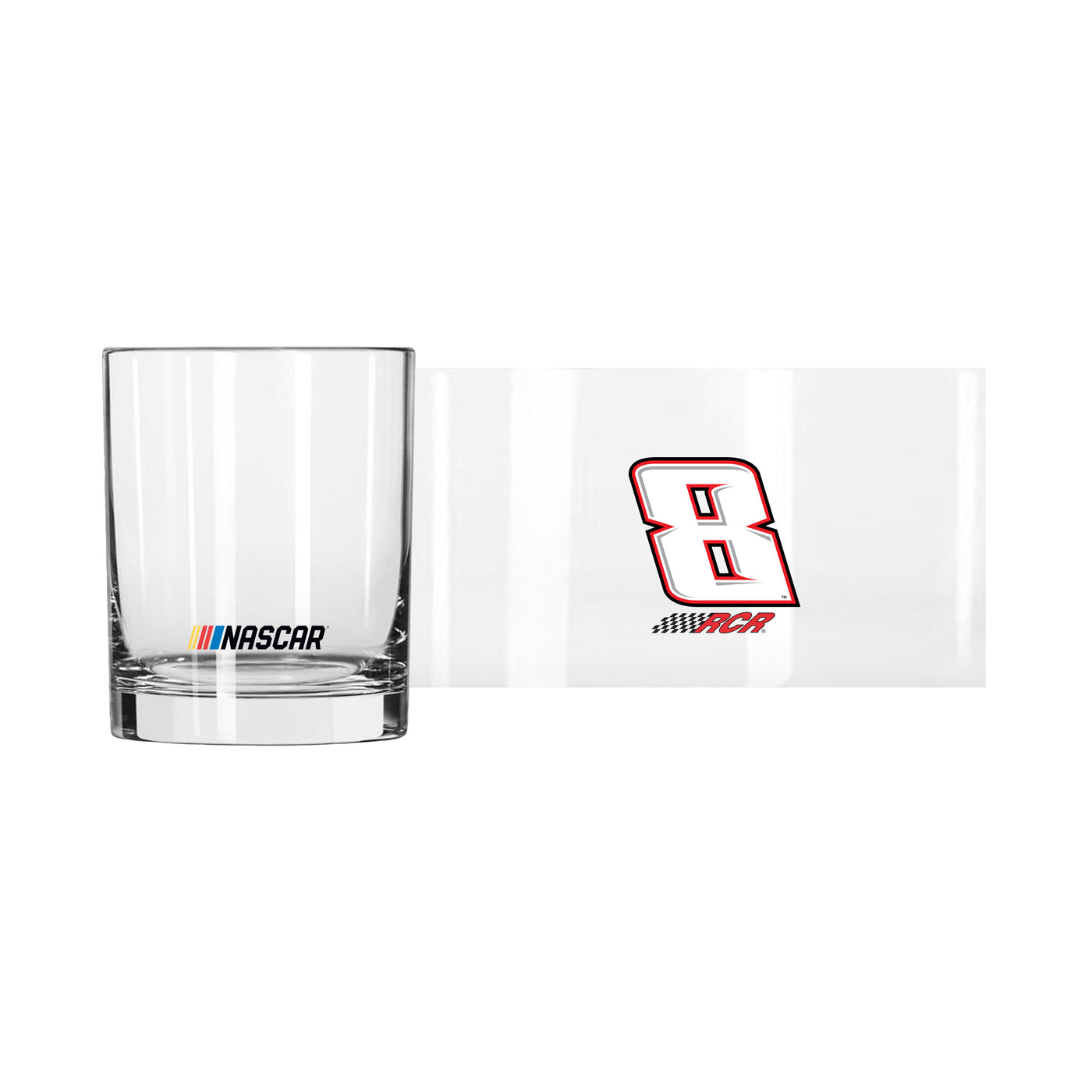 Kyle Busch 14oz Logo Rocks Glass