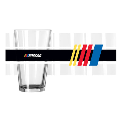 Nascar 16oz Stripe Pint Glass