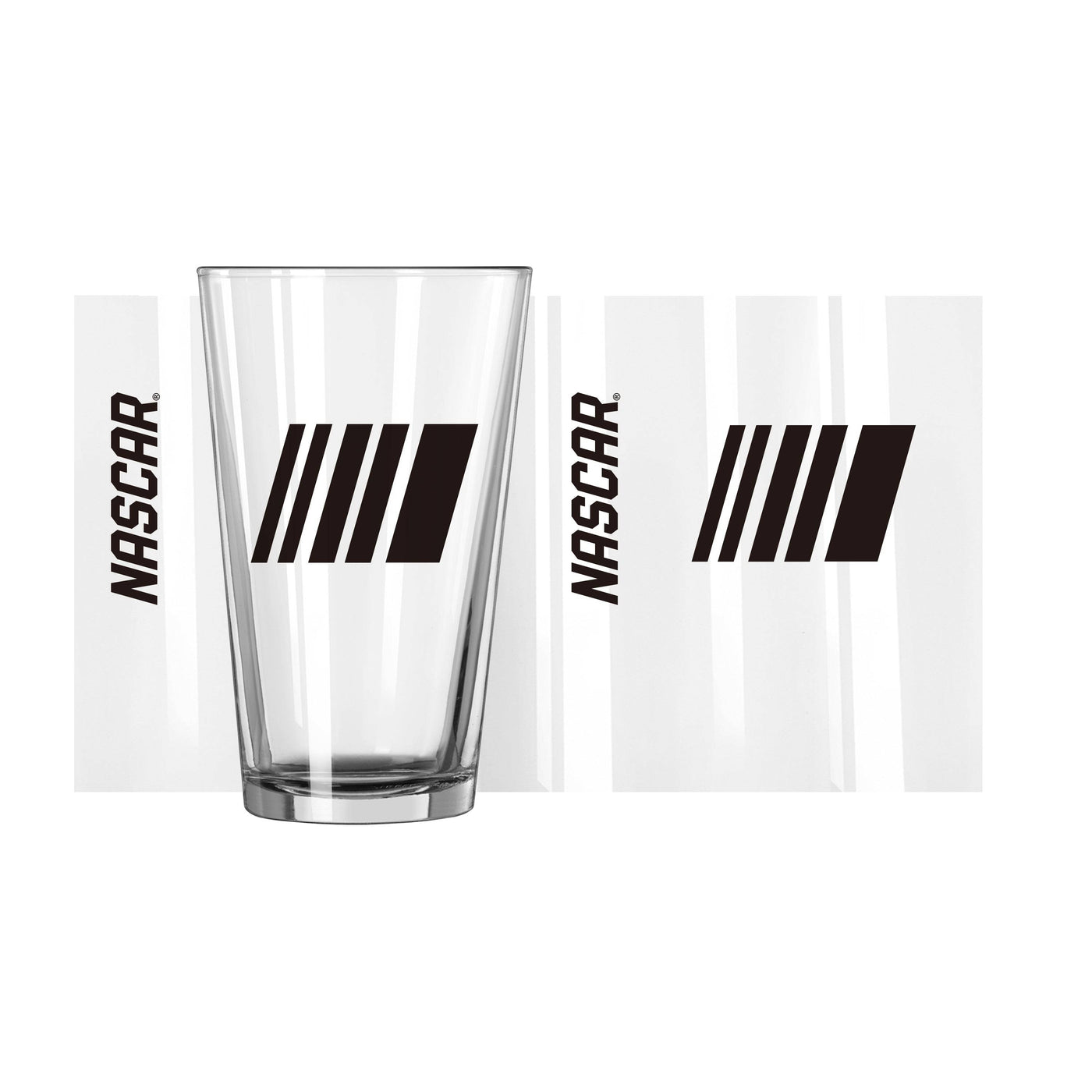 Nascar 16oz Gameday Pint Glass - Logo Brands