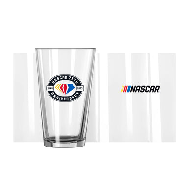Nascar 75TH Anniversary 16oz Pint Glass