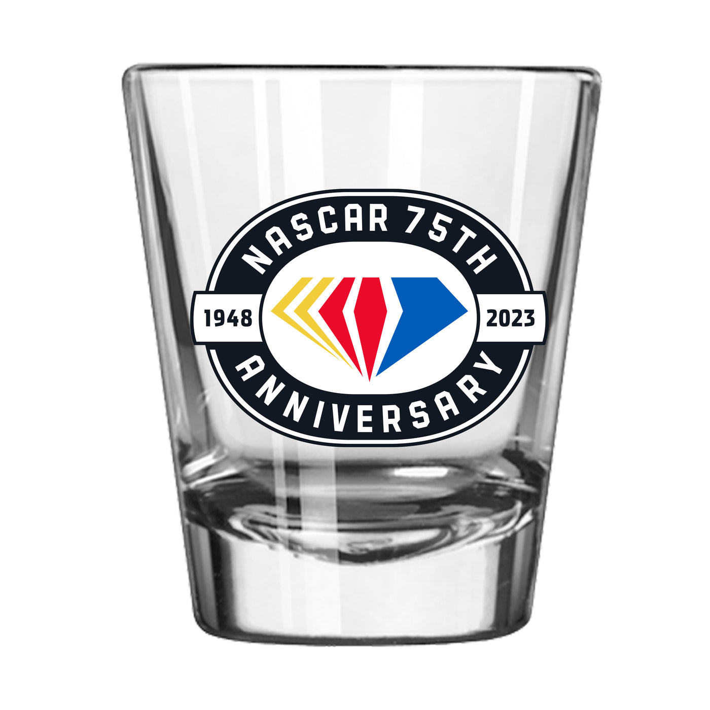 Nascar 75TH Anniversary 2oz Shot Glass