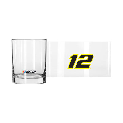 Ryan Blaney 14oz Logo Rocks Glass