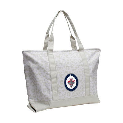 Winnipeg Jets Leopard Pattern Tote - Logo Brands