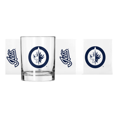 Winnipeg Jets 14oz Gameday Rocks Glass