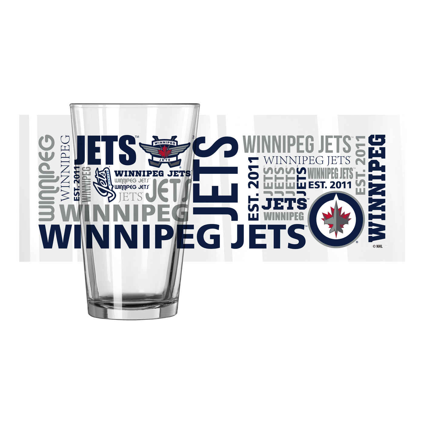 Winnipeg Jets 16oz Spirit Pint Glass