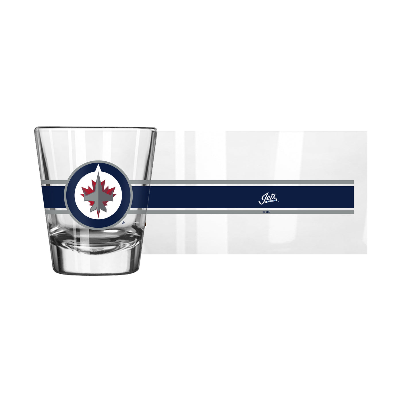 Winnipeg Jets 2oz Stripe Shot Glass