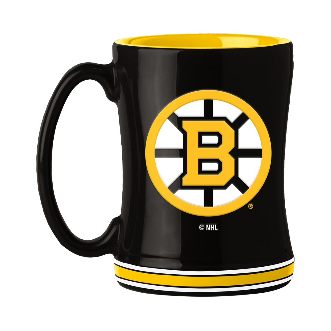 boston coffee cup Boston Bruins 14oz Relief Mug
