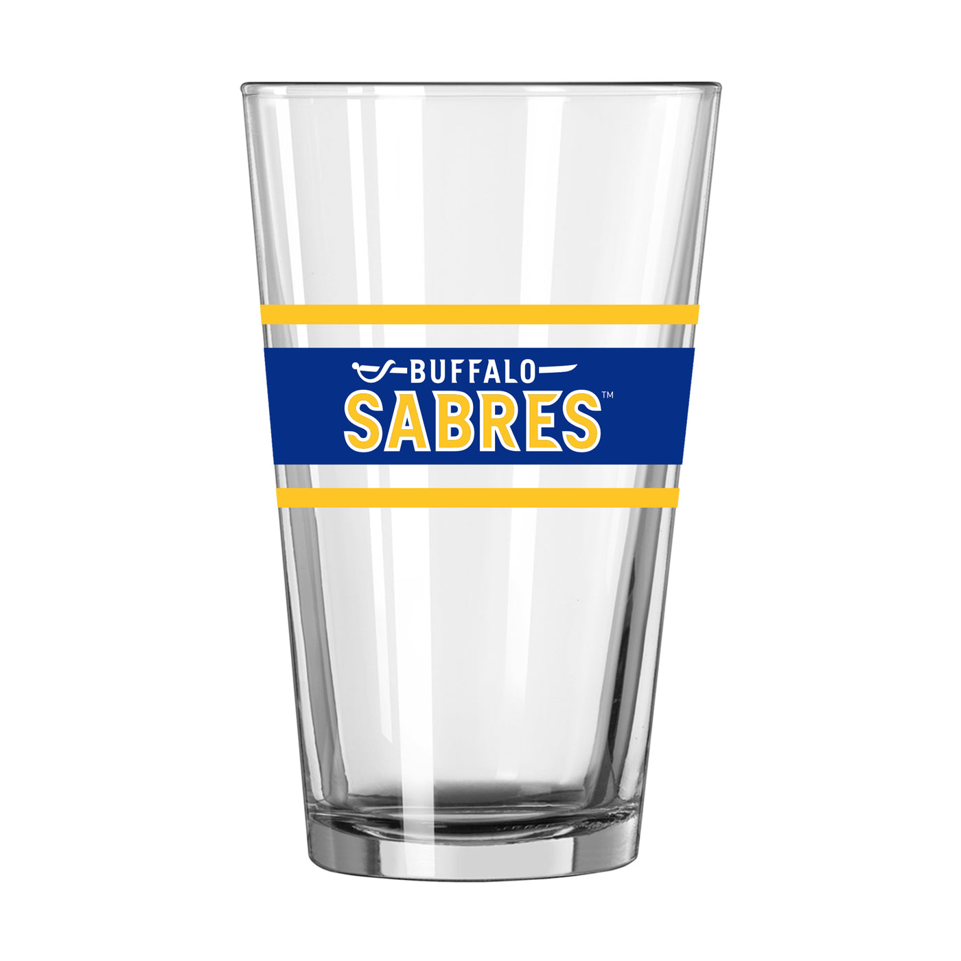 Buffalo Sabres 16oz Stripe Pint Glass