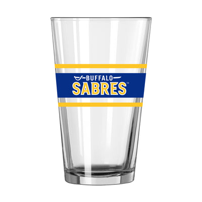 Buffalo Sabres 16oz Stripe Pint Glass