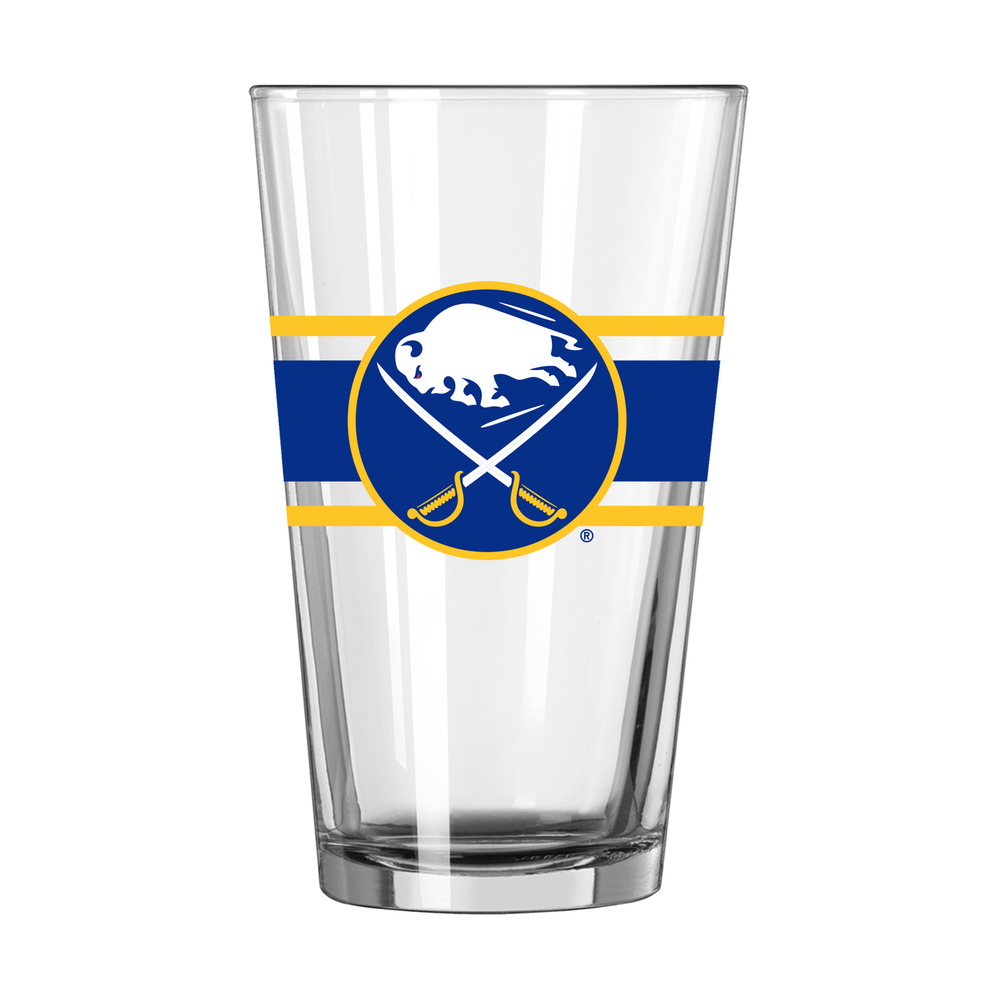 Buffalo Sabres 16oz Stripe Pint Glass