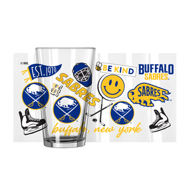 Buffalo Sabres 16oz Native Pint Glass