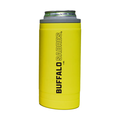 Buffalo Sabres 12oz Cru Stacked Soft Touch Slim Coolie - Logo Brands
