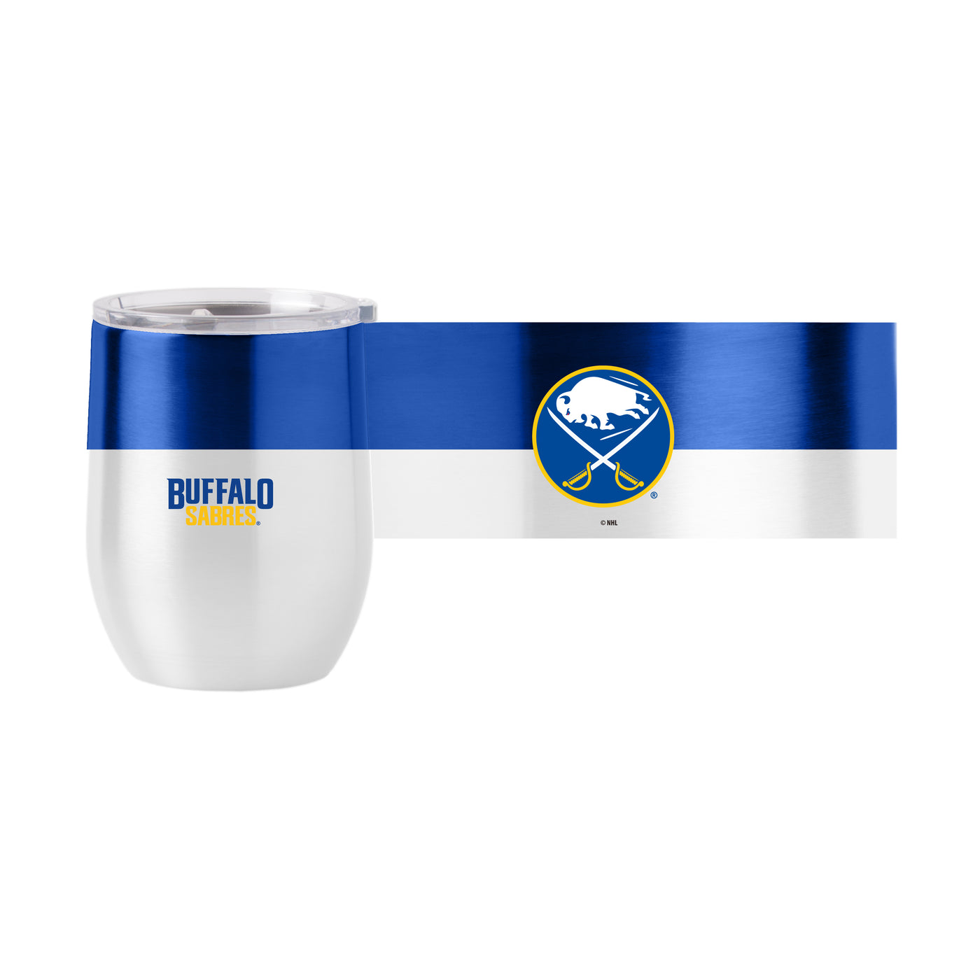 Buffalo Sabres Color Block 16 oz Stainless Curved Beverage
