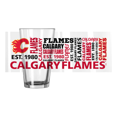 Calgary Flames 16oz Spirit Pint Glass