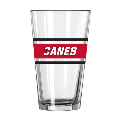 Carolina Hurricanes 16oz Stripe Pint Glass