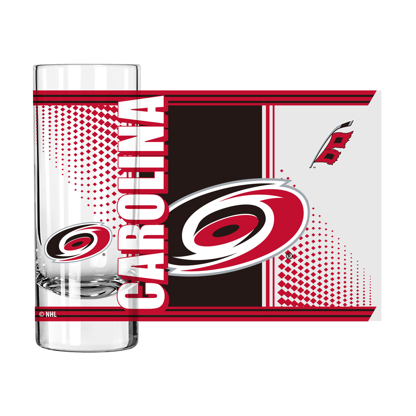 Carolina Hurricanes 2.5oz Hero Shooter Glass