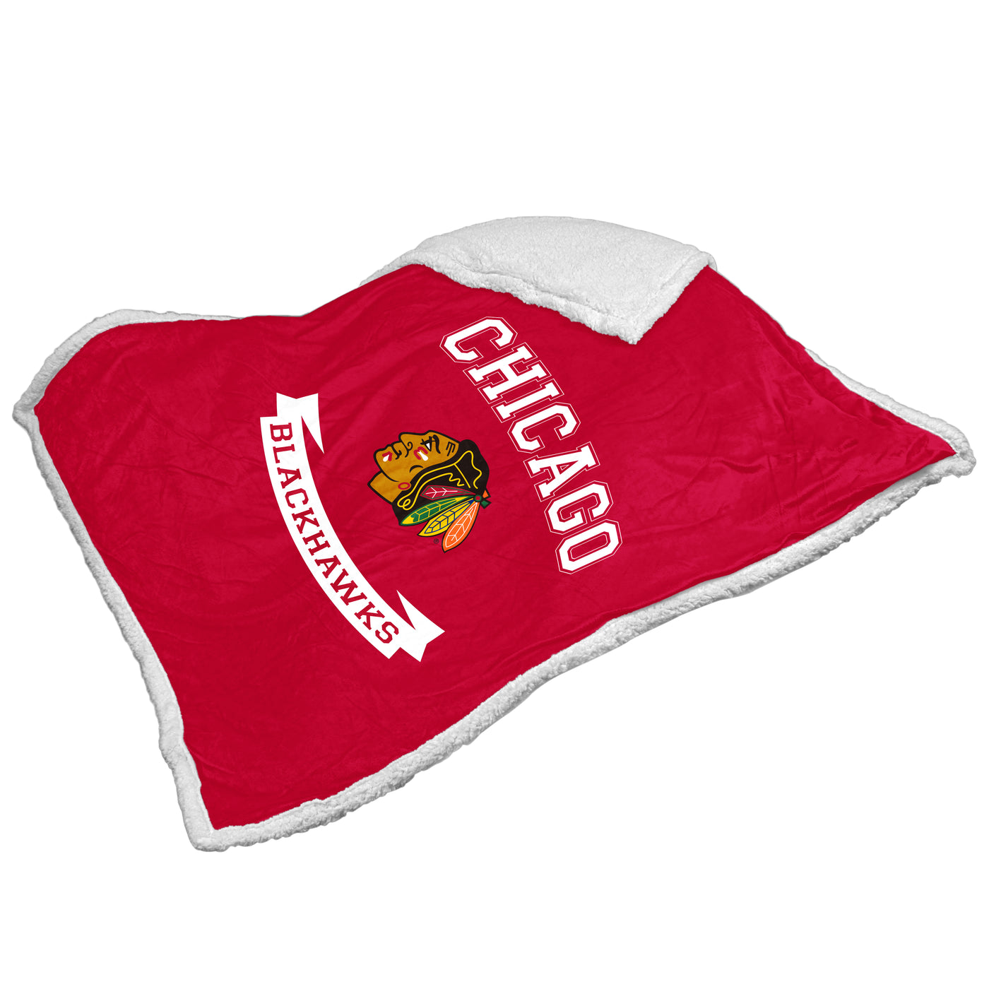 Chicago Blackhawks Printed Sherpa Blanket