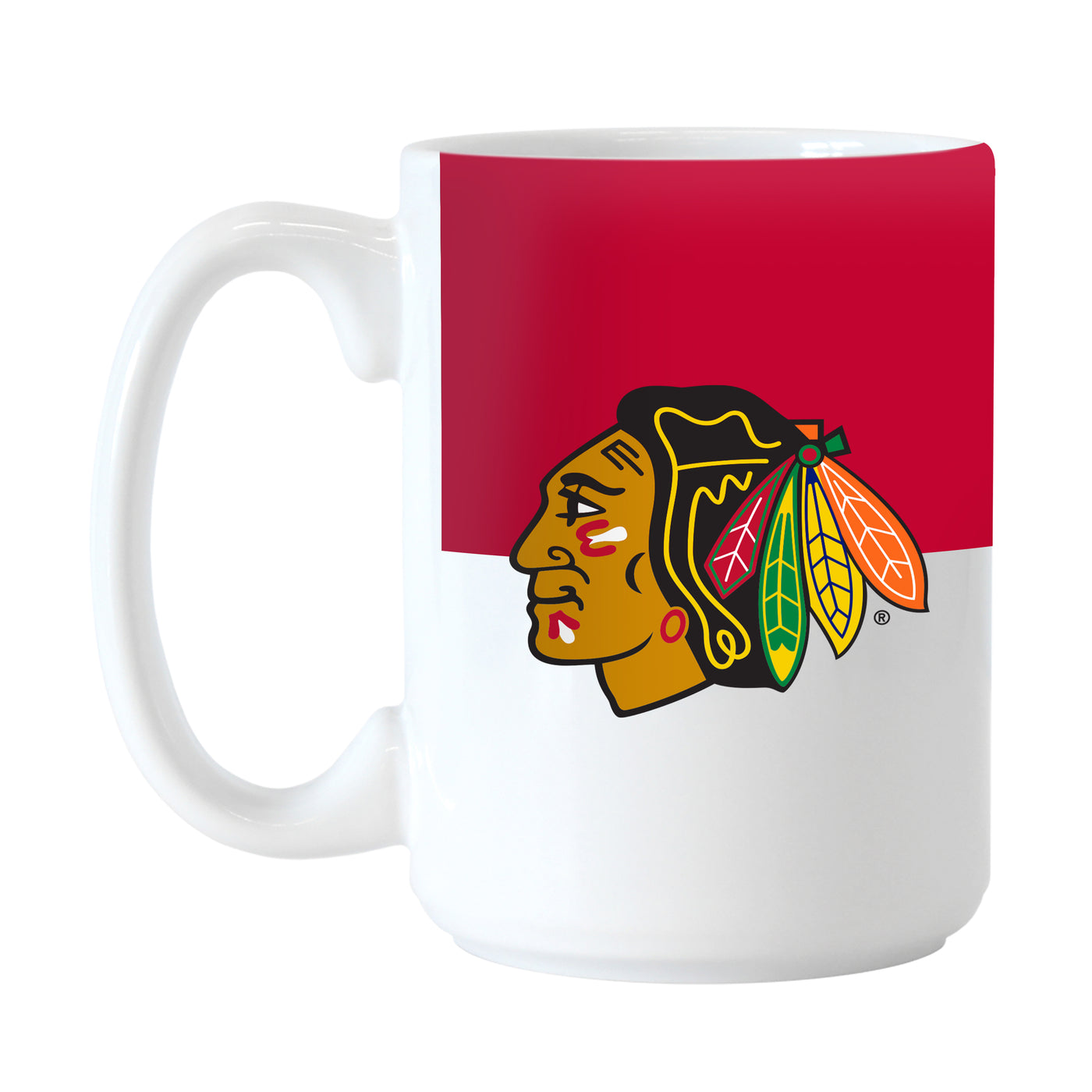 Chicago Blackhawks 15oz Colorblock Sublimated Mug