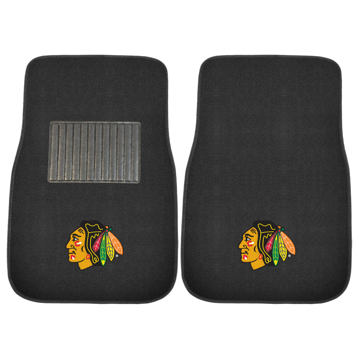 NHL - Chicago Blackhawks 2-pc Embroidered Car Mat Set