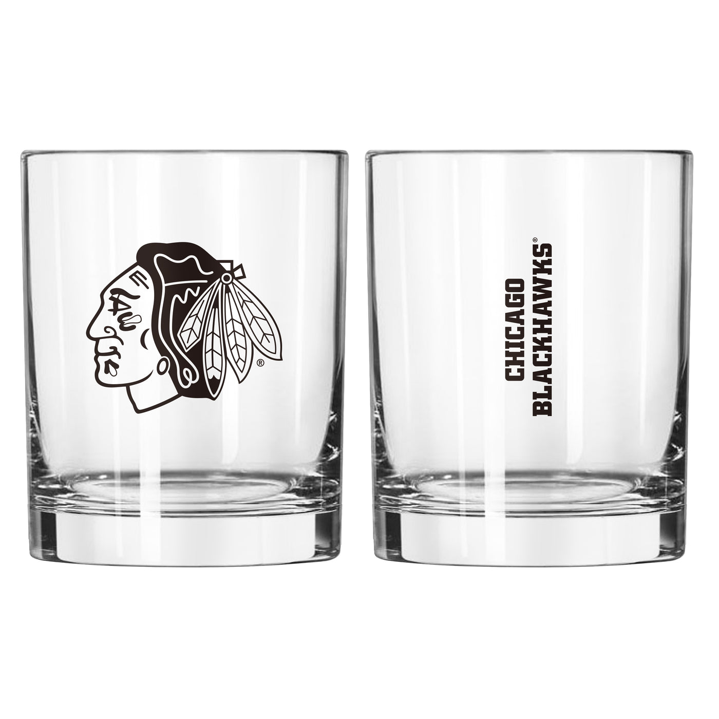 Chicago Blackhawks 14oz Gameday Rocks Glass