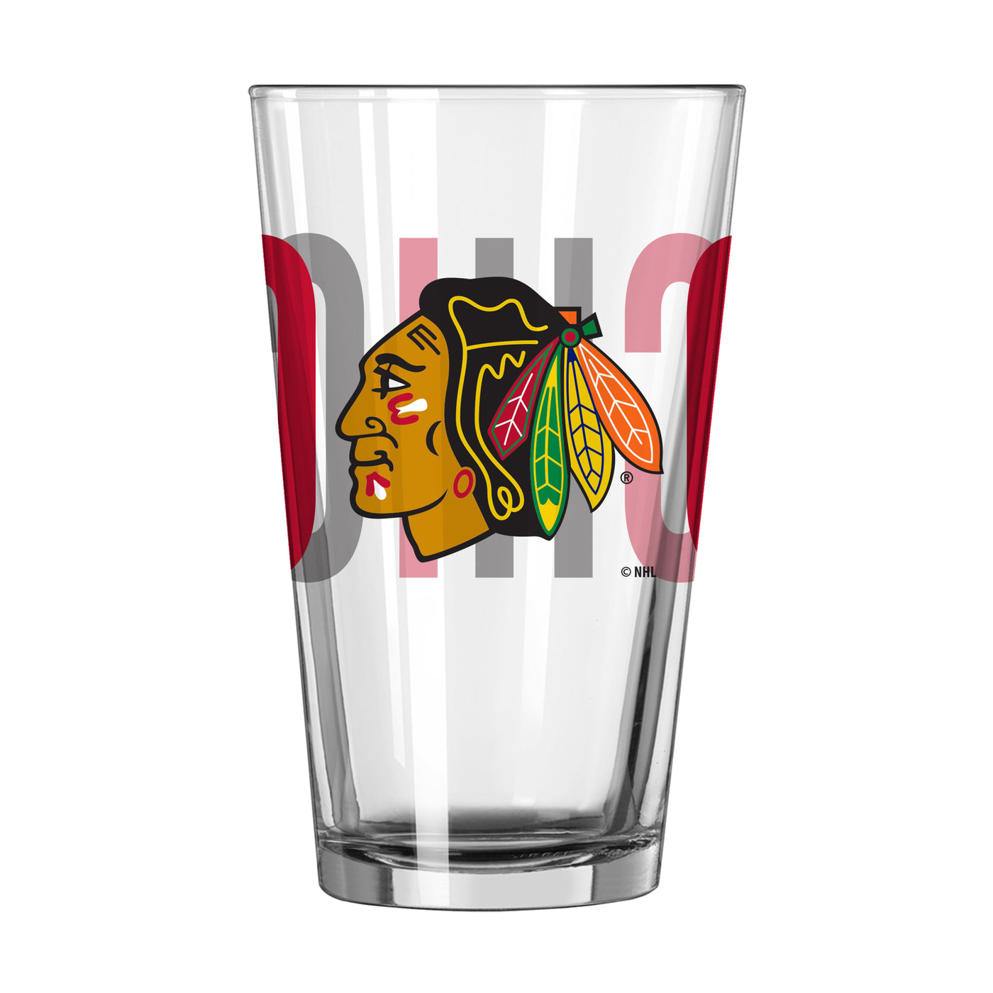 Chicago Blackhawks 16oz Overtime Pint Glass