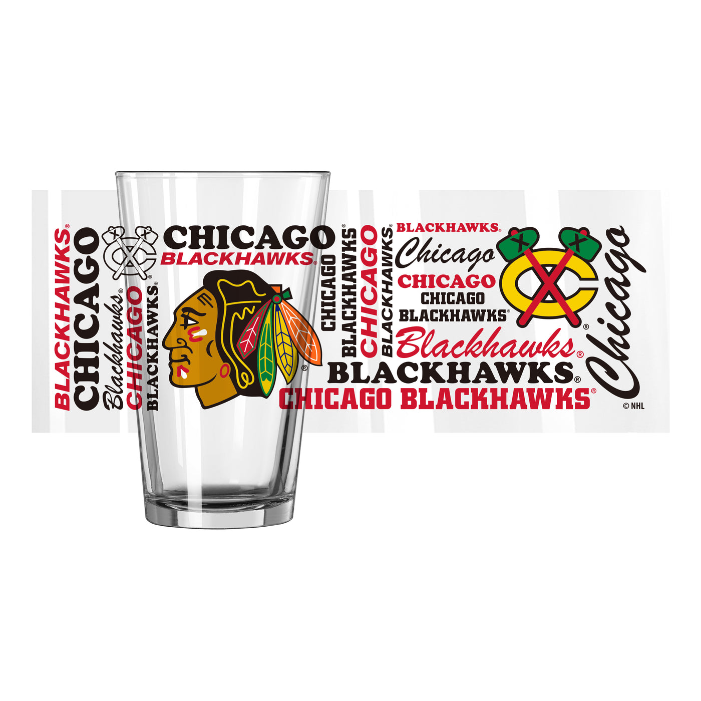 Chicago Blackhawks 16oz Spirit Pint Glass