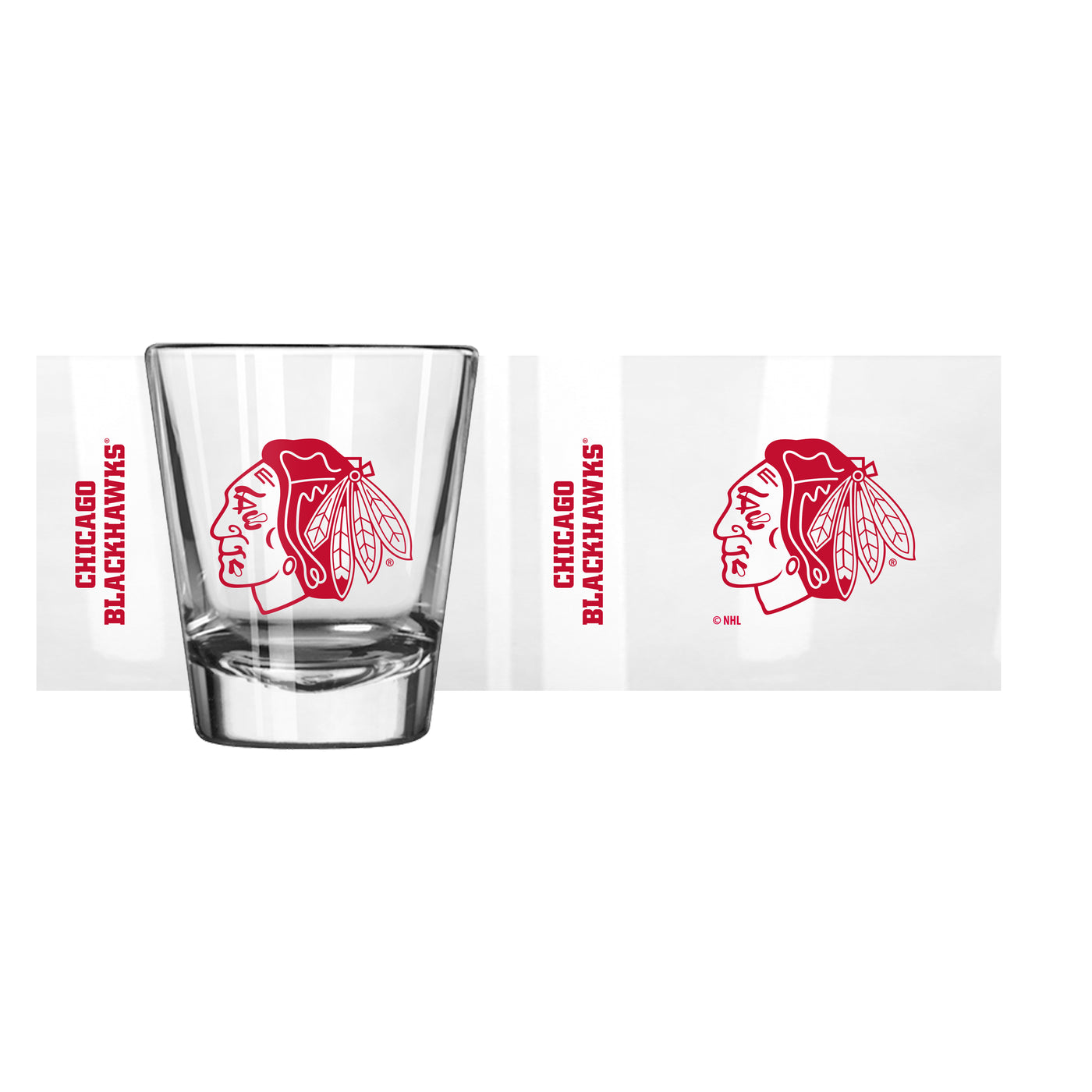 Chicago Blackhawks Black 2oz Gameday Shot Glass
