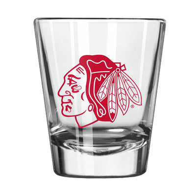 Chicago Blackhawks Black 2oz Gameday Shot Glass