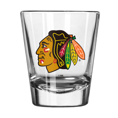Chicago Blackhawks 2oz Letterman Shot Glass