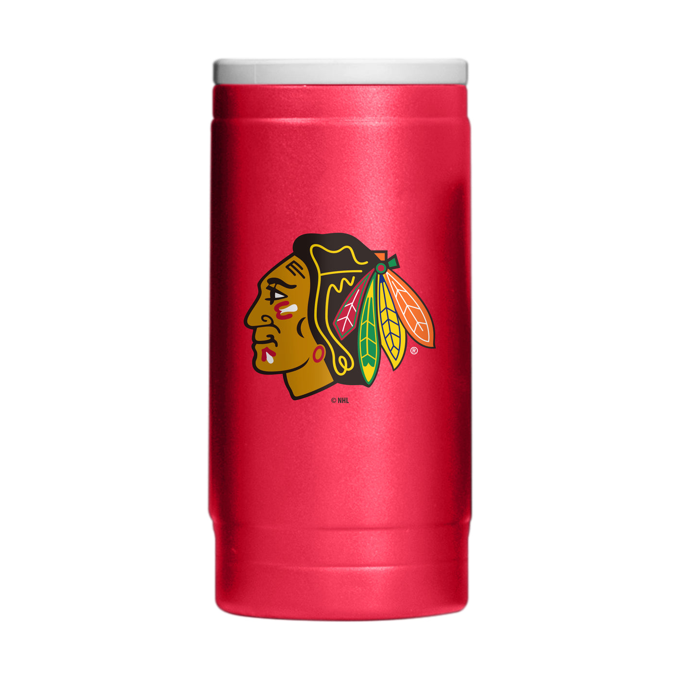 Chicago Blackhawks 12oz Flipside Powder Coat Slim Can Coolie - Logo Brands