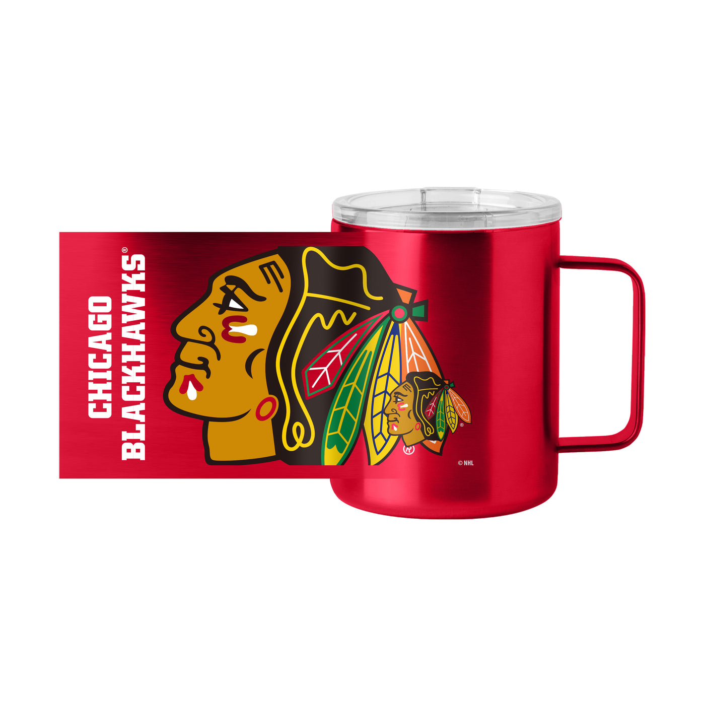 Chicago Blackhawks 15oz Hype Stainless Steel Mug