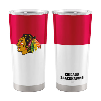 Chicago Blackhawks 20oz Colorblock Stainless Tumbler - Logo Brands