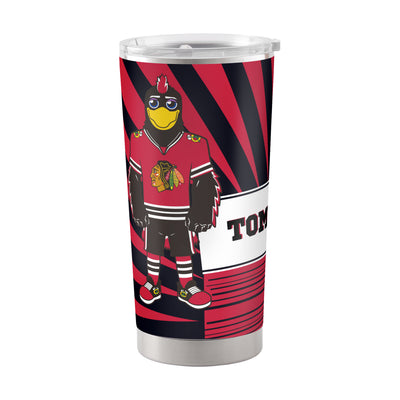Chicago Blackhawks 20oz Mascot Stainless Steel Tumbler - Logo Brands