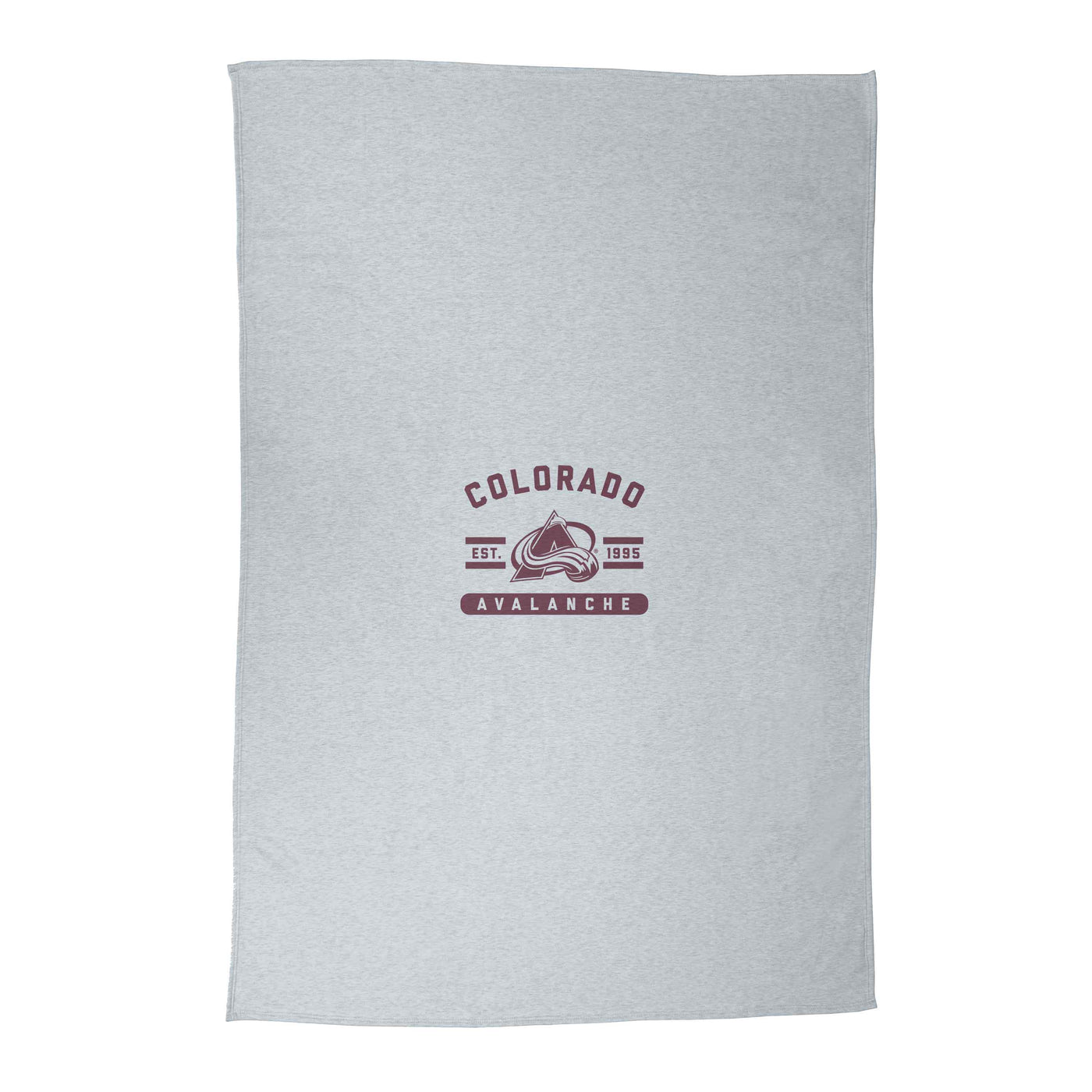 Colorado Avalanche Athletic Gray Sublimated Sweatshirt Blanket