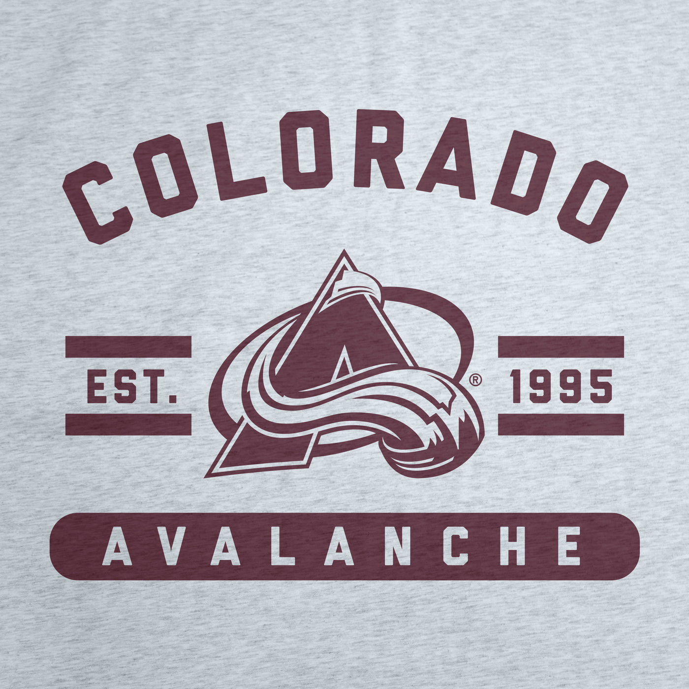 Colorado Avalanche Athletic Gray Sublimated Sweatshirt Blanket