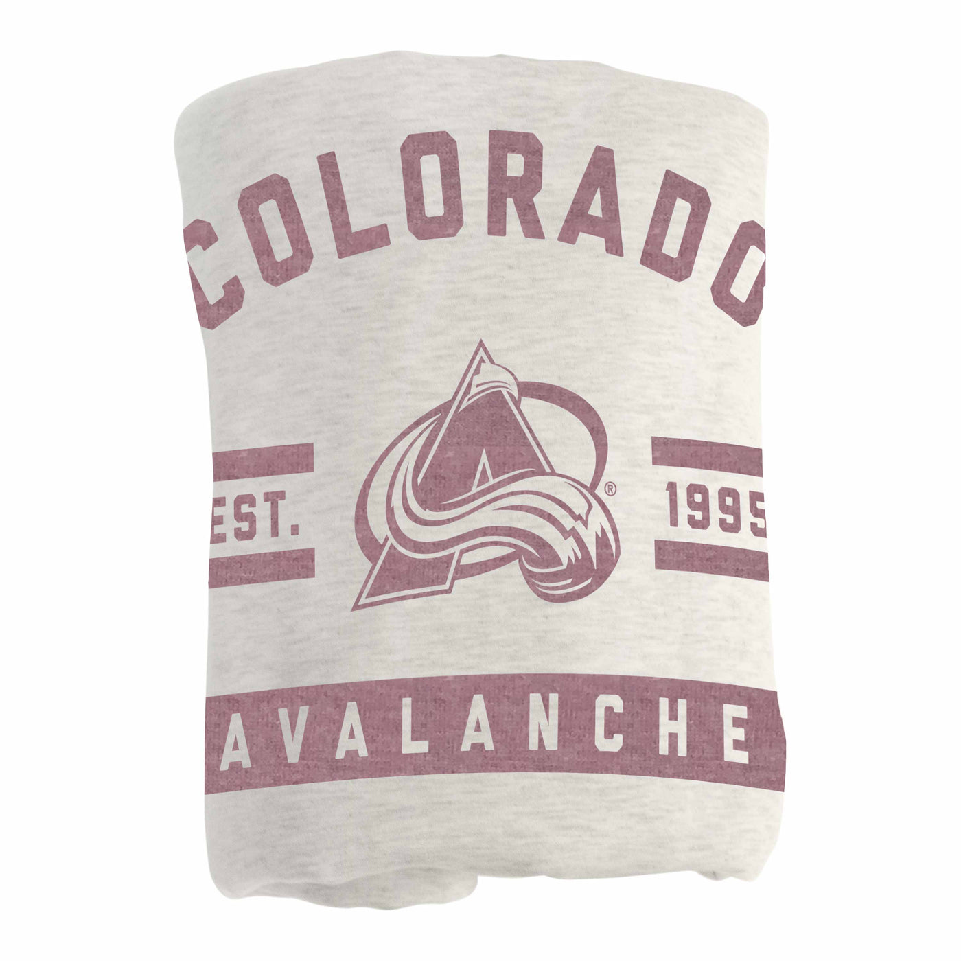 Colorado Avalanche Oatmeal Sweatshirt Blanket