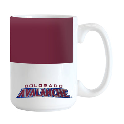 Colorado Avalanche Color Block 15 oz Sublimated Mug